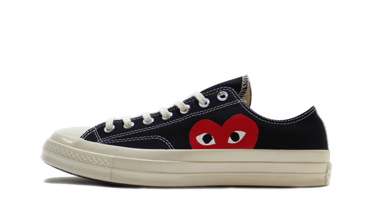 Converse Chuck Taylor All-Star 70s Ox Comme des Garçons PLAY Black czarny-biały - widok główny z boku | Saturaise.com