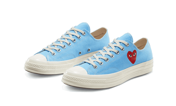 Chuck Taylor All-Star 70s Ox Comme des Garçons PLAY Bright Blue - Kup oryginalne Chuck Taylor All-Star 70s Ox Comme des Garçons PLAY Bright Blue - widok z drugiego boku - Sneakersy