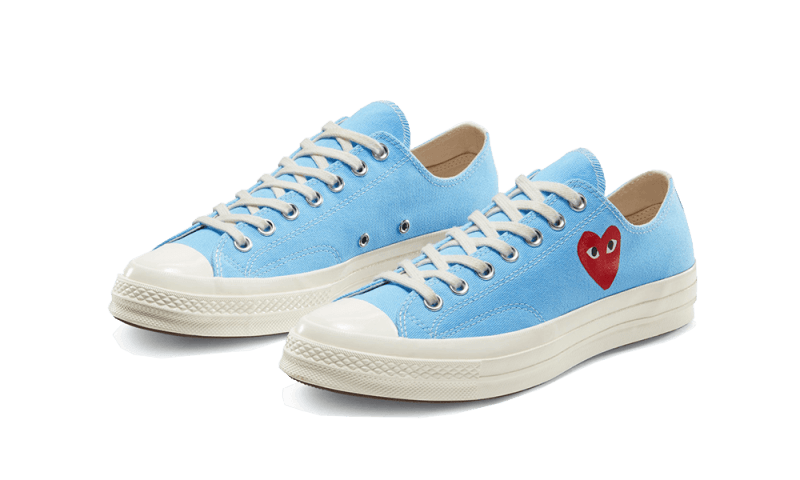 Kup oryginalne Chuck Taylor All-Star 70s Ox Comme des Garçons PLAY Bright Blue - widok z drugiego boku - Sneakersy