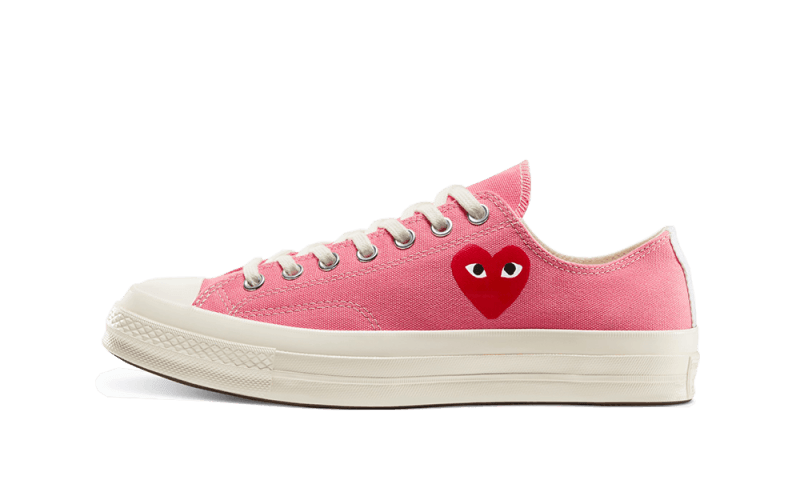 Converse Chuck Taylor All-Star 70s Ox Comme des Garçons PLAY Bright Pink różowy-brązowy - widok główny z boku | Saturaise.com