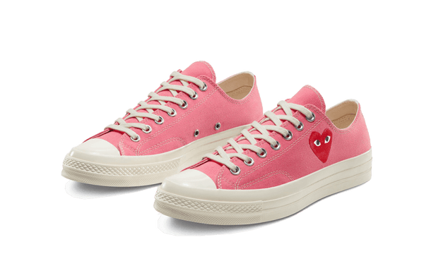 Chuck Taylor All-Star 70s Ox Comme des Garçons PLAY Bright Pink - Kup oryginalne Chuck Taylor All-Star 70s Ox Comme des Garçons PLAY Bright Pink - widok z drugiego boku - Sneakersy