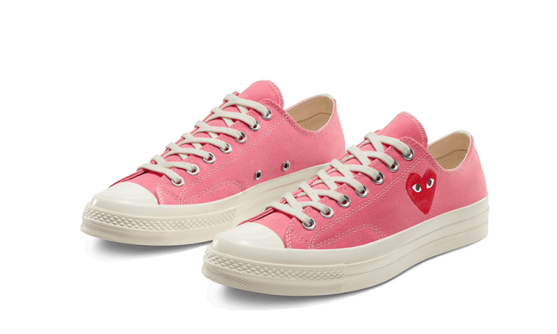 Kup oryginalne Chuck Taylor All-Star 70s Ox Comme des Garçons PLAY Bright Pink - widok z drugiego boku - Sneakersy
