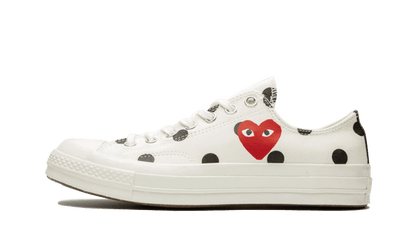 Converse Chuck Taylor All-Star 70s Ox Comme des Garçons PLAY Polka Dot White czarny-biały - widok główny z boku | Saturaise.c