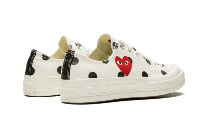 Buty Converse Chuck Taylor All-Star 70s Ox Comme des Garçons PLAY Polka Dot White - widok z przodu - Rozmiary EU