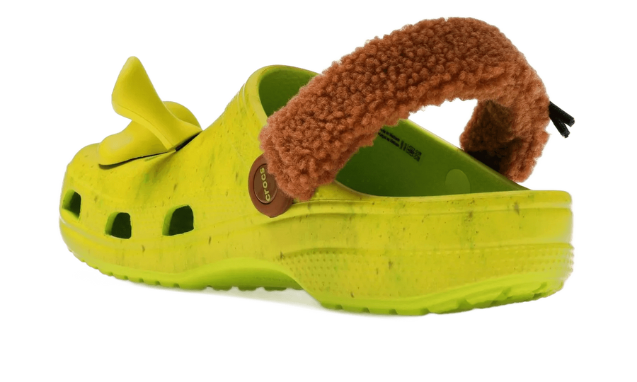 Crocs The Shrek x Crocs Classic Clog Lime Punch niebiesko-biały - detale i podeszwa | Saturaise.com