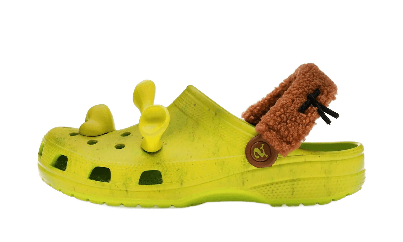 Crocs The Shrek x Crocs Classic Clog Lime Punch niebiesko-biały - widok główny z boku | Saturaise.com