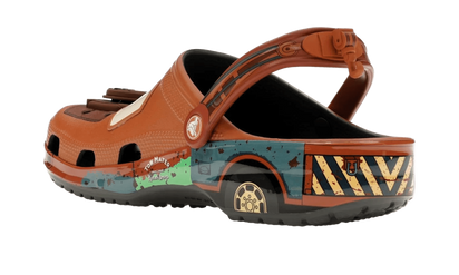Crocs Classic Clog Mater szary-różowy - detale i podeszwa | Saturaise.com