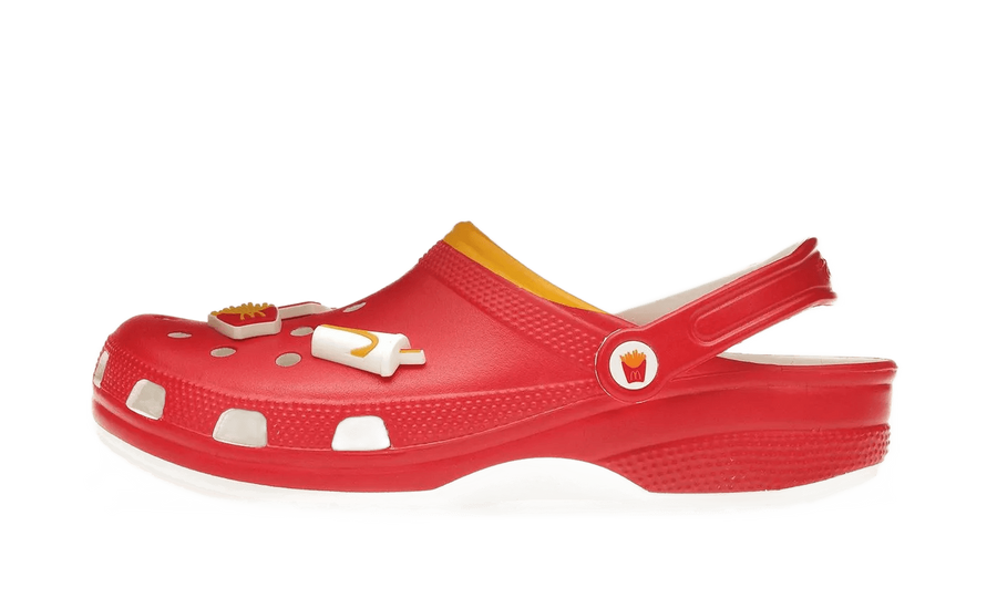New Balance Classic Clog McDonald's biały-czerwony - widok główny z boku | Saturaise.com