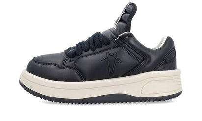 Nike Converse TURBOWPN Low Rick Owens DRKSHDW Black Cloud Cream czarny-beżowy - widok główny z boku | Saturaise.com