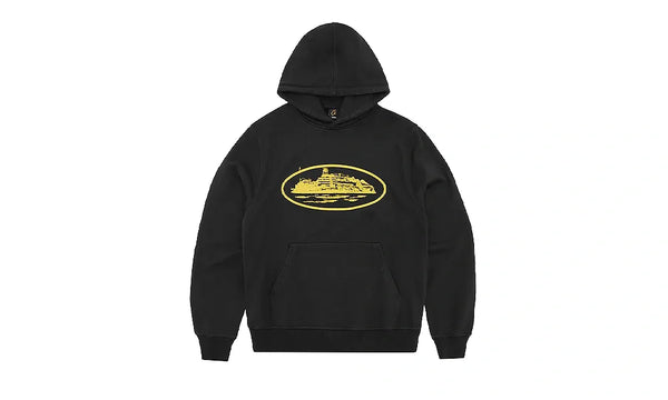 Corteiz Alcatraz Hoodie V2 Black Yellow