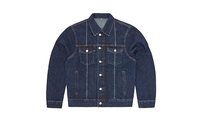 Corteiz C-Star Stitch-Down Denim Jacket Dark Wash - zdjęcie 2