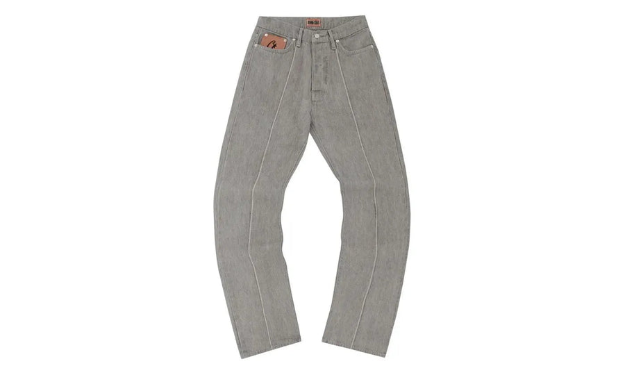 Corteiz Corteiz C-Star Denim Jeans Grey szary - widok główny z boku | Saturaise.com