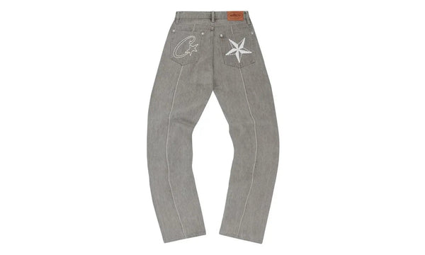 Corteiz C-Star Denim Jeans Grey - Kup oryginalne Corteiz C-Star Denim Jeans Grey CORT-COCDJG-GREY - widok z drugiego boku - Sneakersy