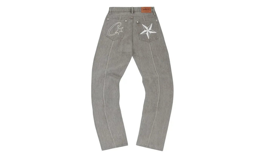 Kup oryginalne Corteiz C-Star Denim Jeans Grey CORT-COCDJG-GREY - widok z drugiego boku - Sneakersy