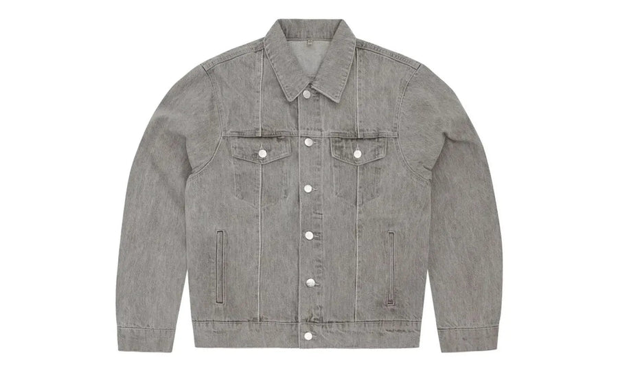 Corteiz Corteiz C-Star Denim Trucker Jacket Grey - widok główny z boku - Streetwear