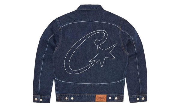 Corteiz C-Star Stitch-Down Denim Jacket Dark Wash - Corteiz C-Star Stitch-Down Denim Jacket Dark Wash - widok z drugiego boku - Premium Quality