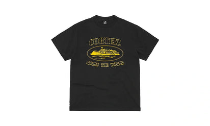 Corteiz OG Alcatraz Tee Black Yellow