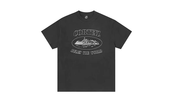 Corteiz Reflective Alcatraz Tee Triple Black