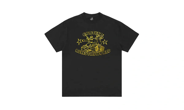 Corteiz Tank Rules The World Tee Black