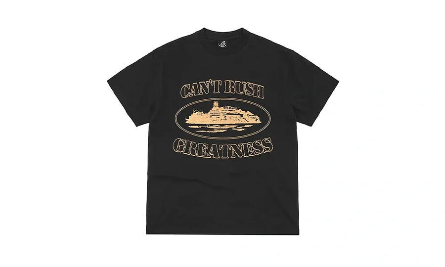 Corteiz x Cental Cee Can't Rush Greatness Tee Black