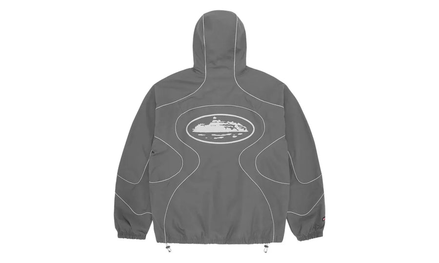 Corteiz x Nike NRG Jacket Gully Grey - widok z drugiego boku - Premium Quality
