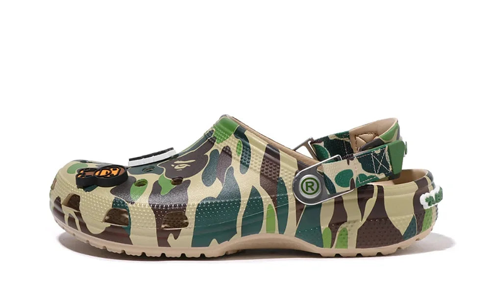 Crocs Classic Clog A Bathing Ape ABC Camo Green