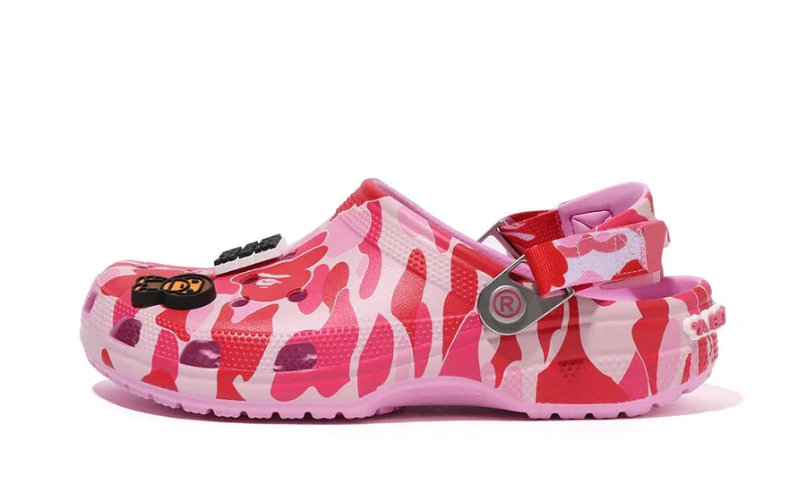 Crocs Classic Clog A Bathing Ape ABC Camo Pink