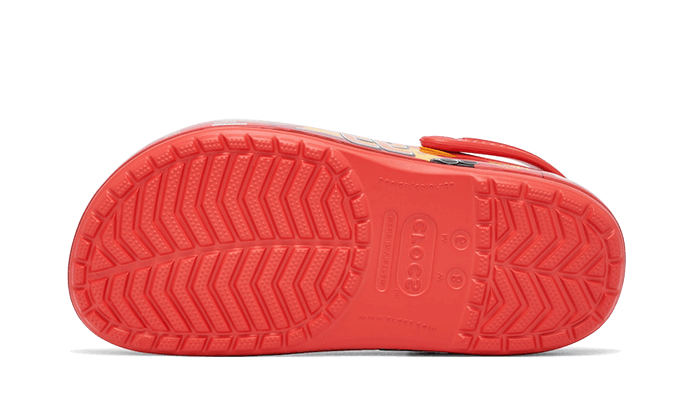Buty Crocs Classic Clog Lightning McQueen - widok z przodu - Rozmiary EU