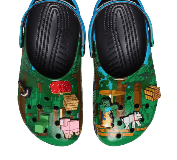 Crocs Classic Clog Minecraft Dark Forest - Kup oryginalne Crocs Classic Clog Minecraft Dark Forest 210829-90H - widok z drugiego boku - Sneakersy