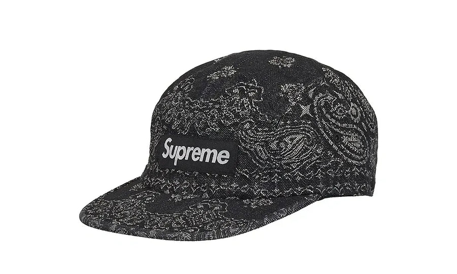 Czapka Z Daszkiem Supreme Bandana Jacquard Denim Black