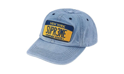Czapka z daszkiem Supreme License Plate Blue