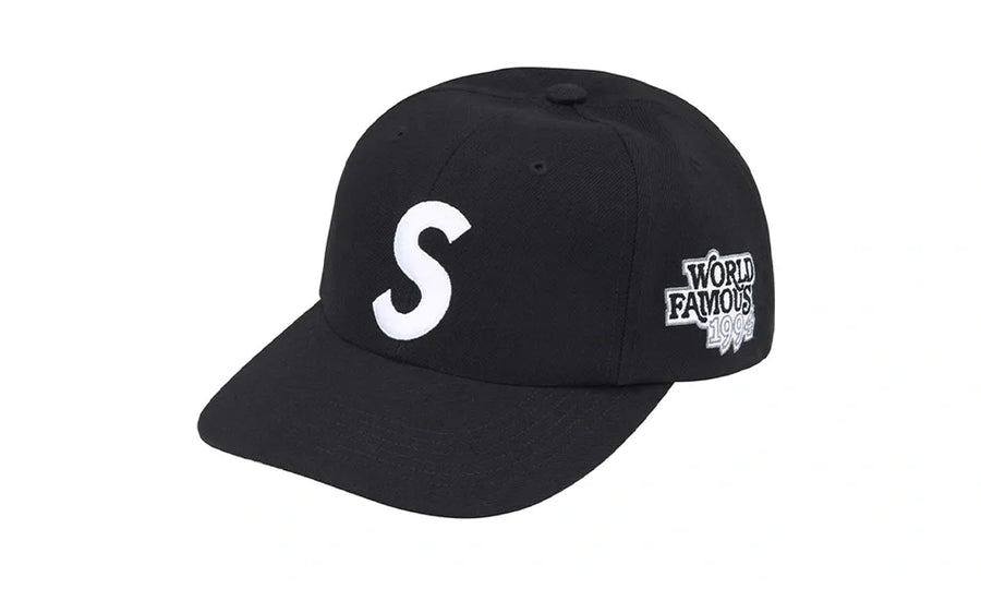 Czapka z daszkiem Supreme World Famous S Logo 6-Panel Black