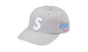Czapka z daszkiem Supreme World Famous S Logo 6-Panel Grey