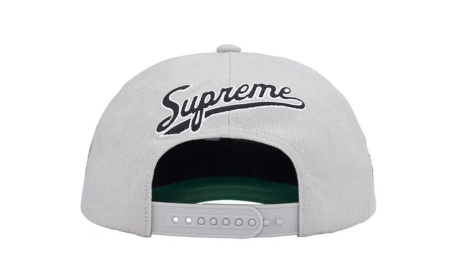 Czapka z daszkiem Supreme World Famous S Logo 6-Panel Grey - zdjęcie 2