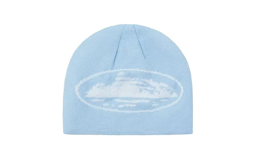 Czapka Zimowa Corteiz Alcatraz Skully Baby Blue