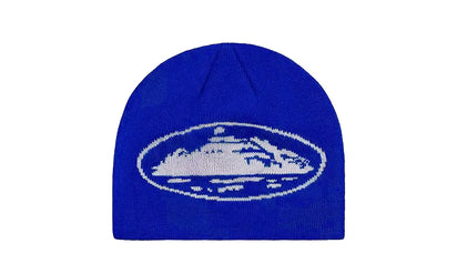 Czapka Zimowa Corteiz Alcatraz Skully Royal Blue