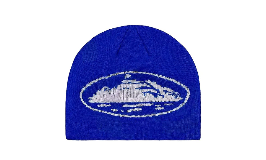Czapka Zimowa Corteiz Alcatraz Skully Royal Blue