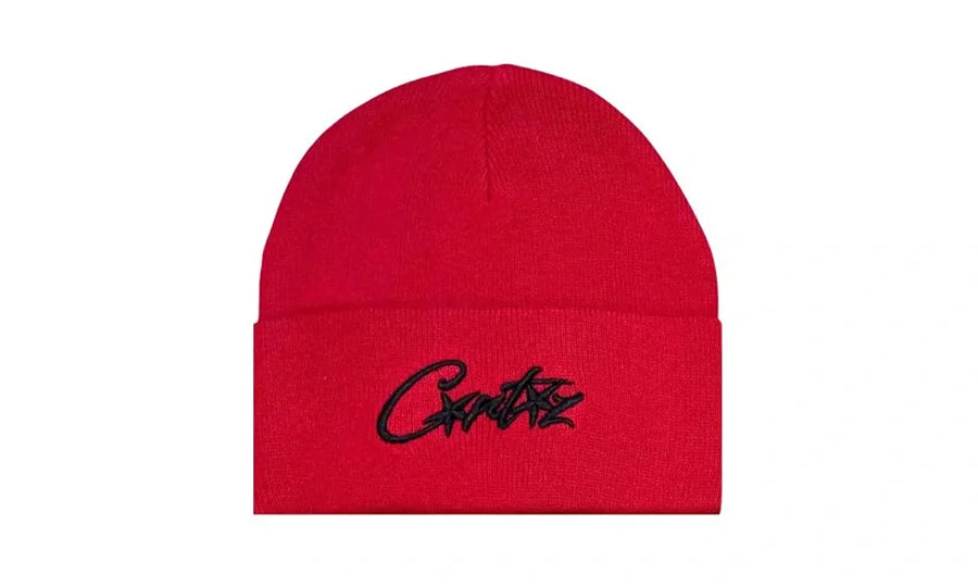 Czapka Zimowa Corteiz Allstarz Folded Beanie Red/Black