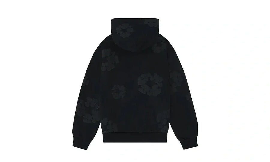 Denim Tears Cotton Wreath Hoodie Black Monochrome - zdjęcie 2