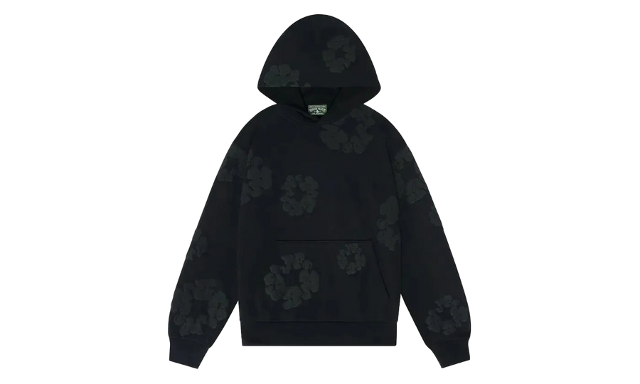 Denim Tears Denim Tears Cotton Wreath Hoodie Black Monochrome czarny-biały - widok główny z boku | Saturaise.com