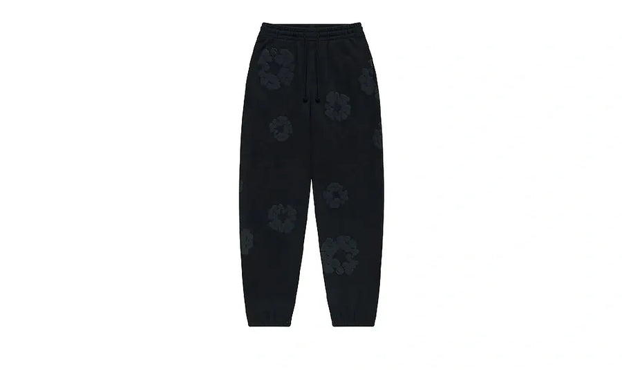 Denim Tears Cotton Wreath Sweatpants Black Monochrome