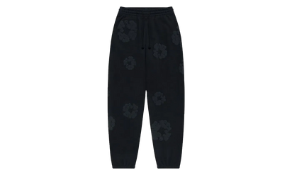 Denim Tears Denim Tears Cotton Wreath Sweatpants Black Monochrome czarny-biały - widok główny z boku | Saturaise.com