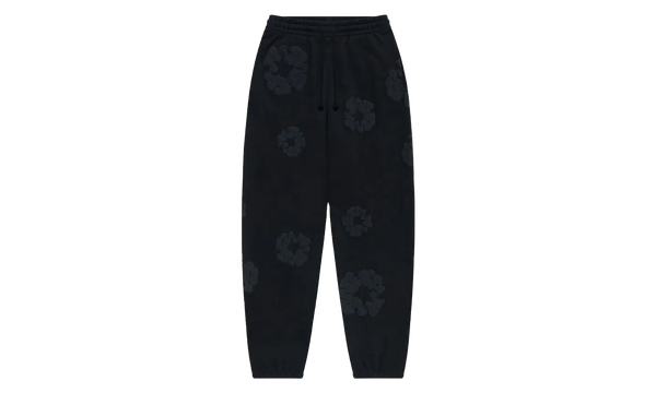 Denim Tears Cotton Wreath Sweatpants Black Monochrome