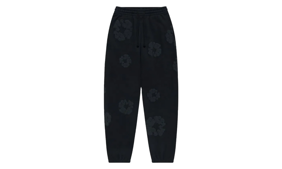 Denim Tears Denim Tears Cotton Wreath Sweatpants Black Monochrome czarny-biały - widok główny z boku | Saturaise.com