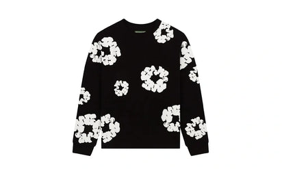 Denim Tears Long Sleeve Cotton Wreath T-shirt Black