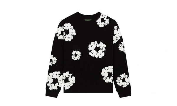 Denim Tears Long Sleeve Cotton Wreath T-shirt Black