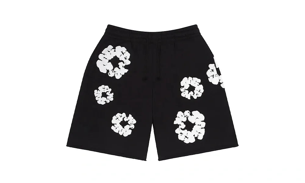 Denim Tears The Cotton Wreath Shorts Black