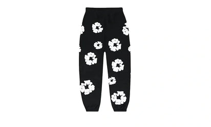 Denim Tears The Cotton Wreath Sweatpants Black - zdjęcie 2