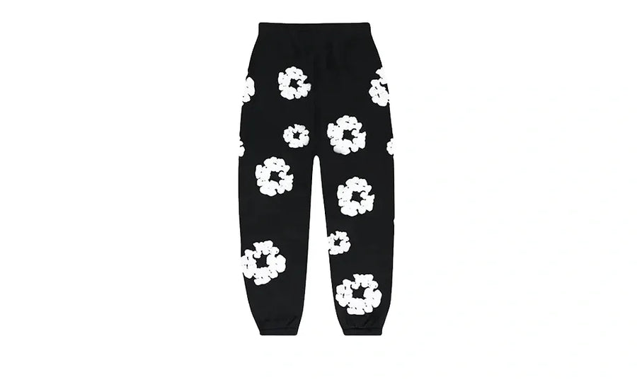 Denim Tears The Cotton Wreath Sweatpants Black - zdjęcie 2