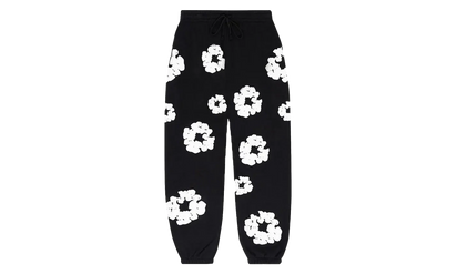 Denim Tears Denim Tears The Cotton Wreath Sweatpants Black czarny - widok główny z boku | Saturaise.com